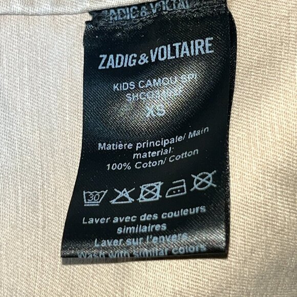 ZADIG & VOLTAIRE CAMO CAMOUGLAGE STUDDED CROPPED ARMY MILITAYRY JACKET -EUC - XS - Picture 15 of 16